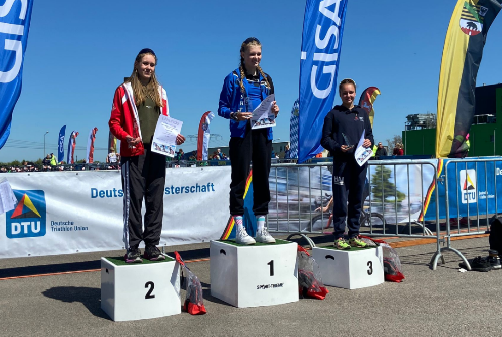 Neele Ludwig bei Duathlon DM